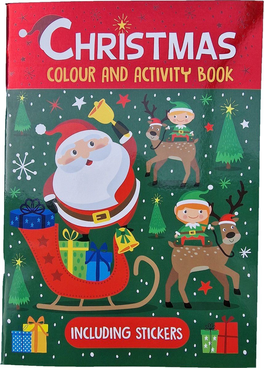 Kleur- en Spelletjesboek Kerst | Schoencadeau | Sint-tip | Kerst-tip